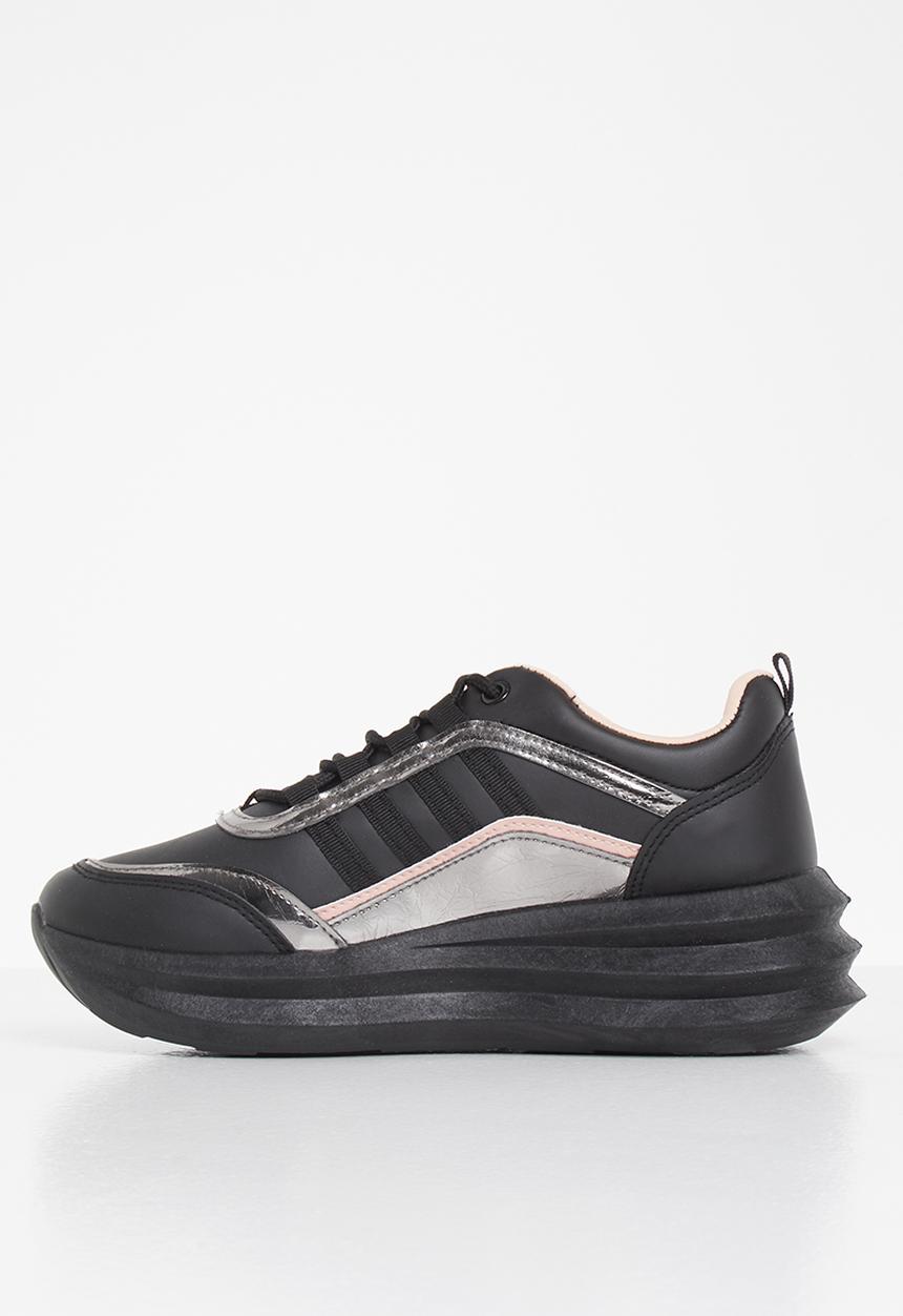 Tom Tom - Panel-mix sneaker - black