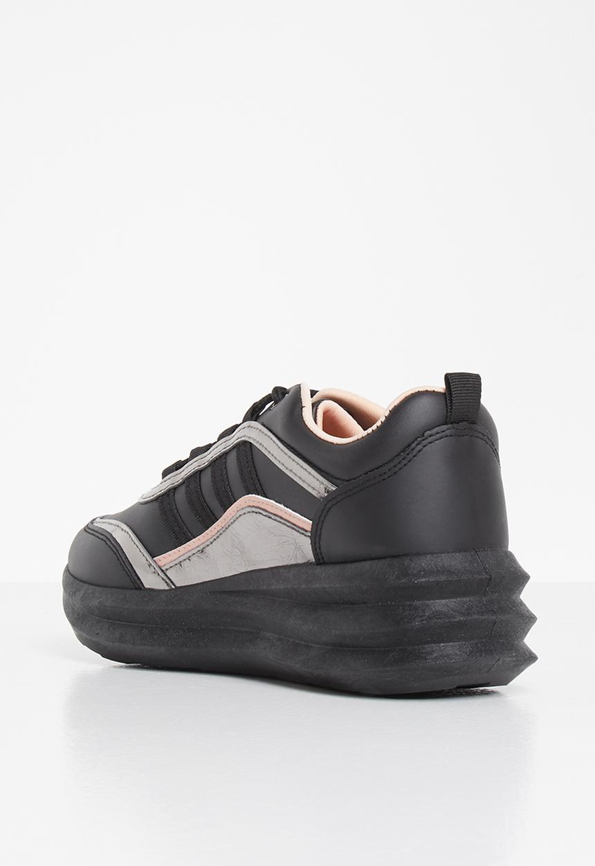 Tom Tom - Panel-mix sneaker - black