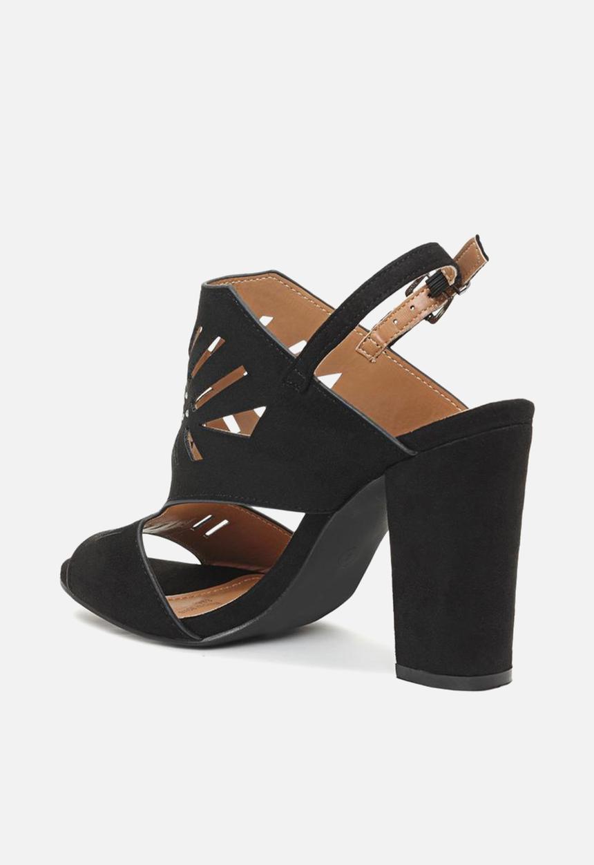 Seduction - Laser-cut heel - black