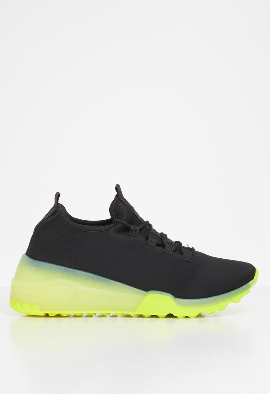 Tom Tom - Ease jelly sneaker - black & yellow