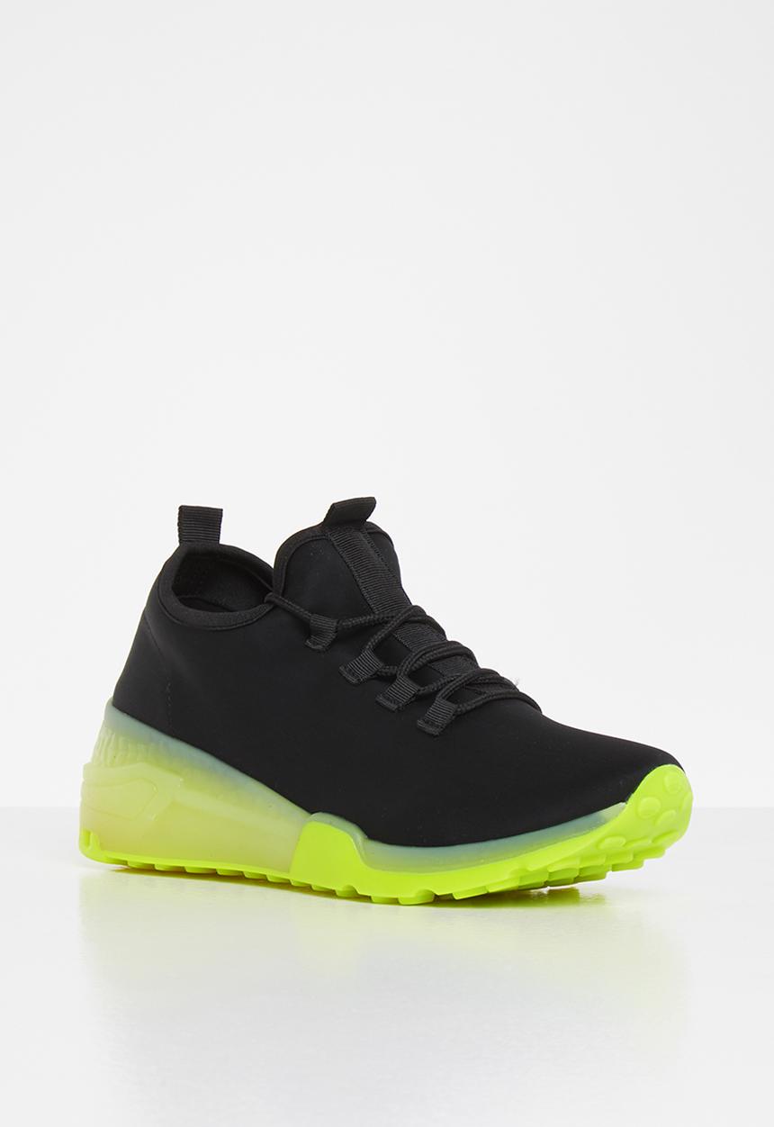 Tom Tom - Ease jelly sneaker - black & yellow