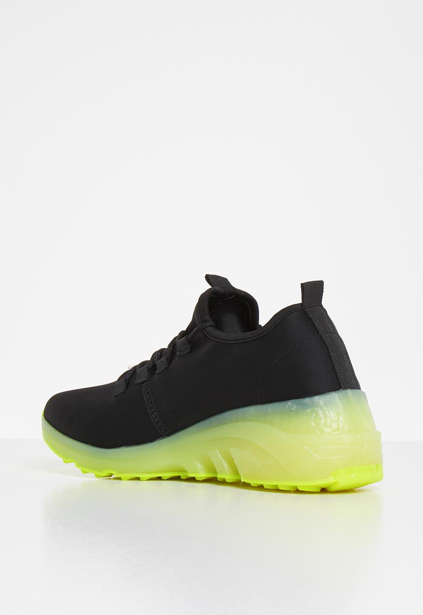 Tom Tom - Ease jelly sneaker - black & yellow