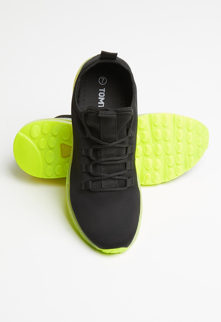 Tom Tom - Ease jelly sneaker - black & yellow
