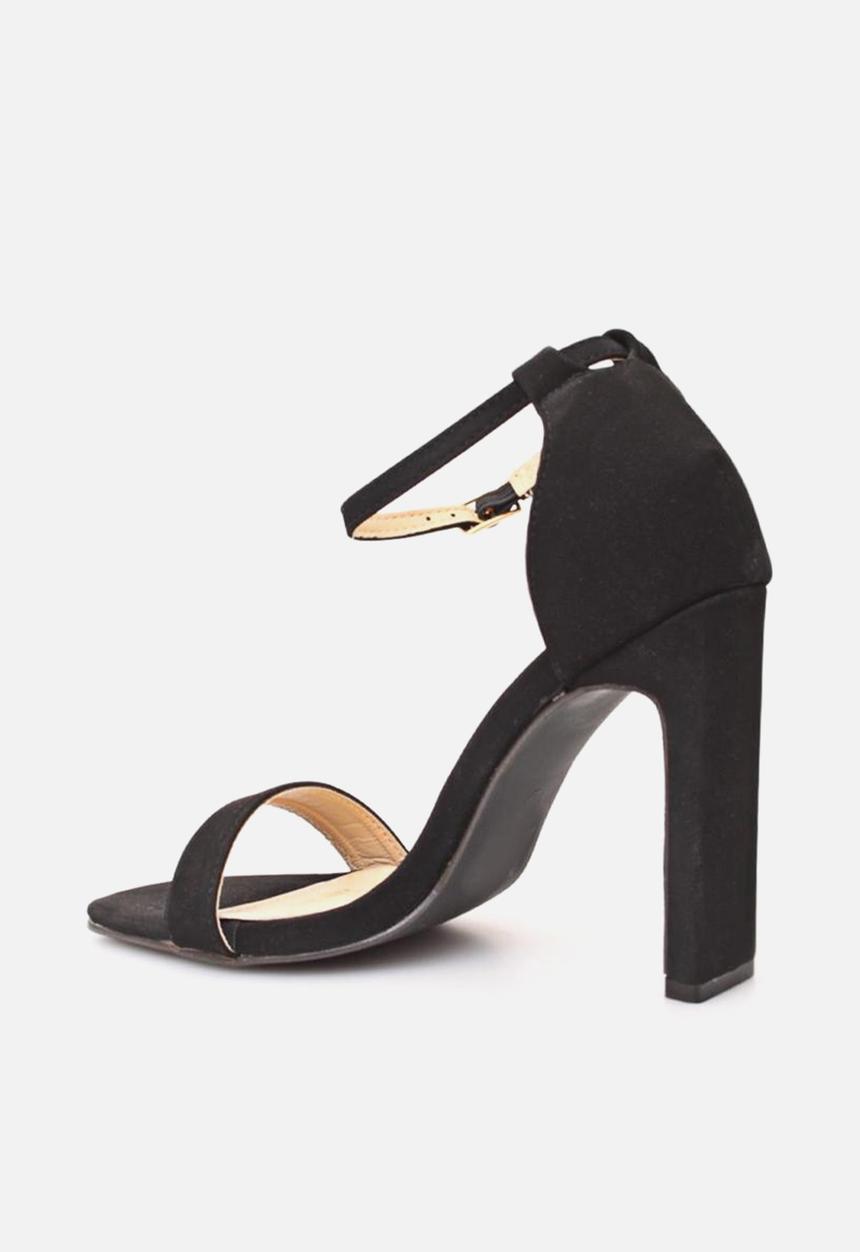 Seduction - Classic ankle strap heel - black