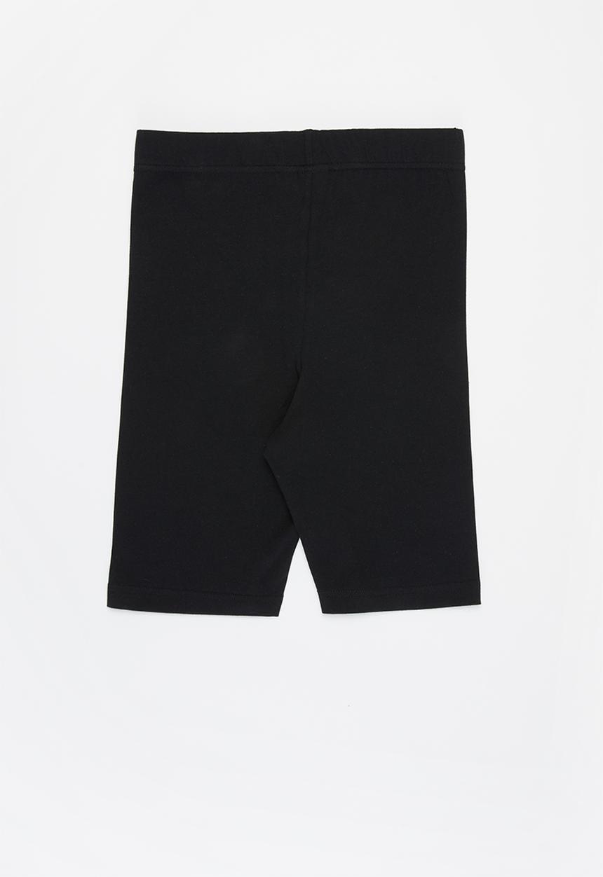 Rebel Republic - Girls 2 pack biker leggings - black & grey 