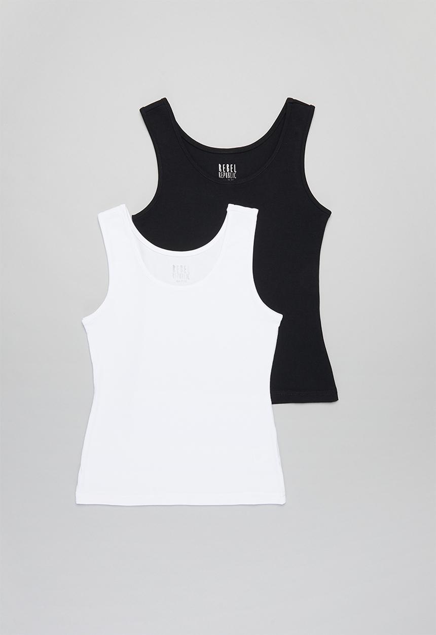 Rebel Republic - Tween girls 2 pack vests - multi