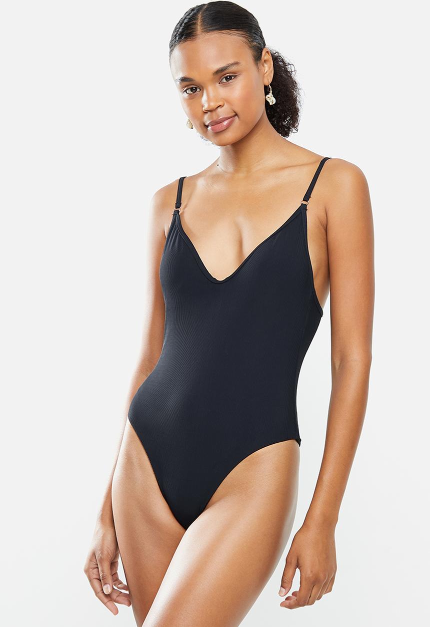 STYLE REPUBLIC - V-neck one piece - black