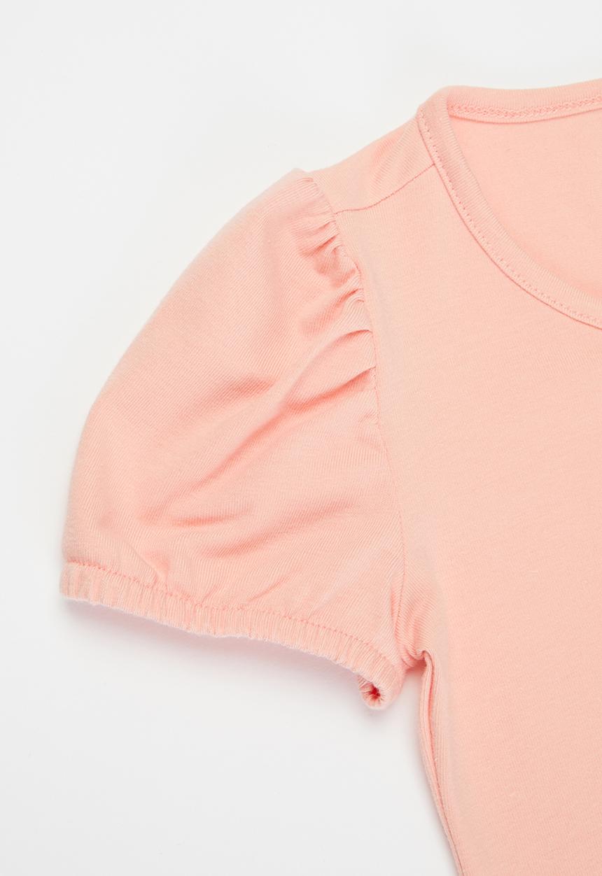 Pop Candy - Puff sleeve tee - peach