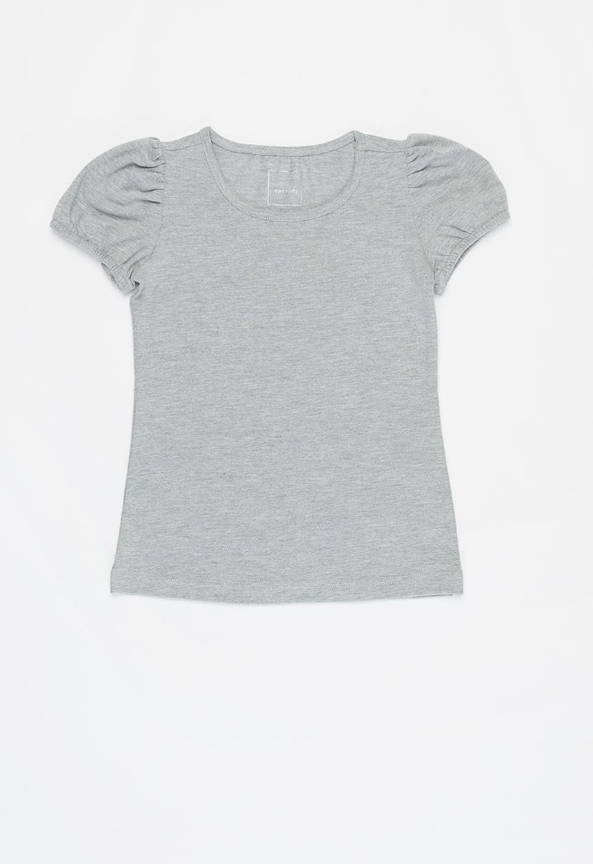 Pop Candy - Puff sleeve tee - grey