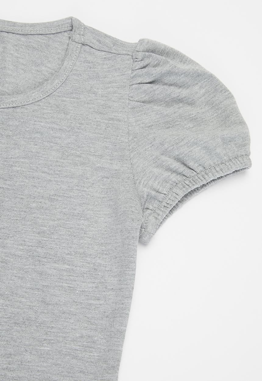 Pop Candy - Puff sleeve tee - grey