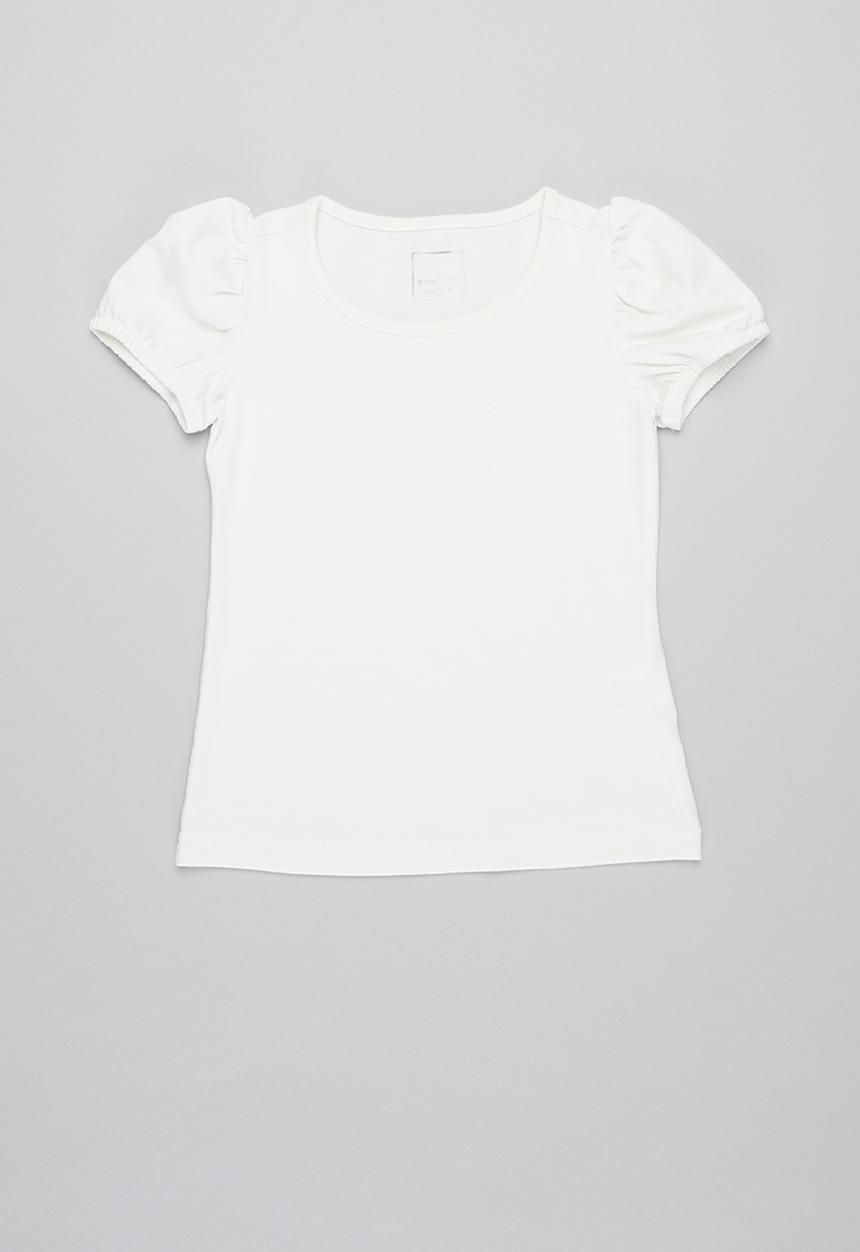 Pop Candy - Puff sleeve tee - cream
