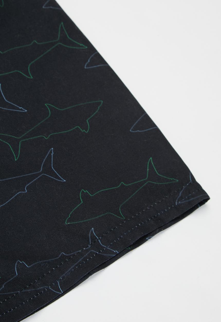 Pop Candy - Boys printed board shorts - black