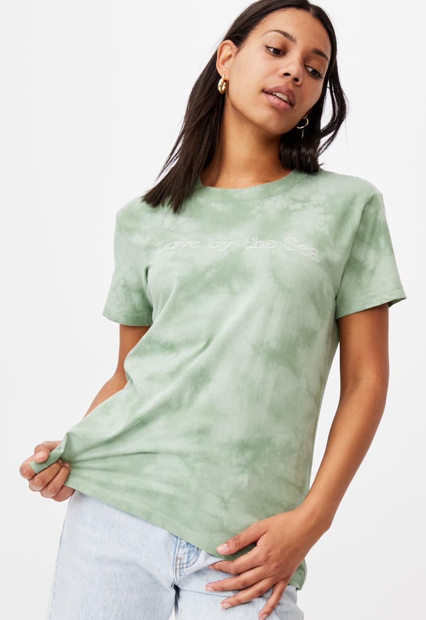 Cotton On - Classic slogan t shirt - love by the sea