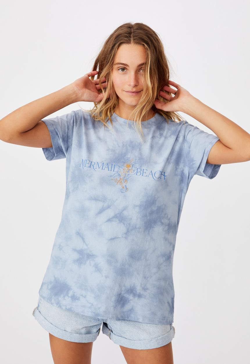 Cotton On - Classic slogan t shirt - blue