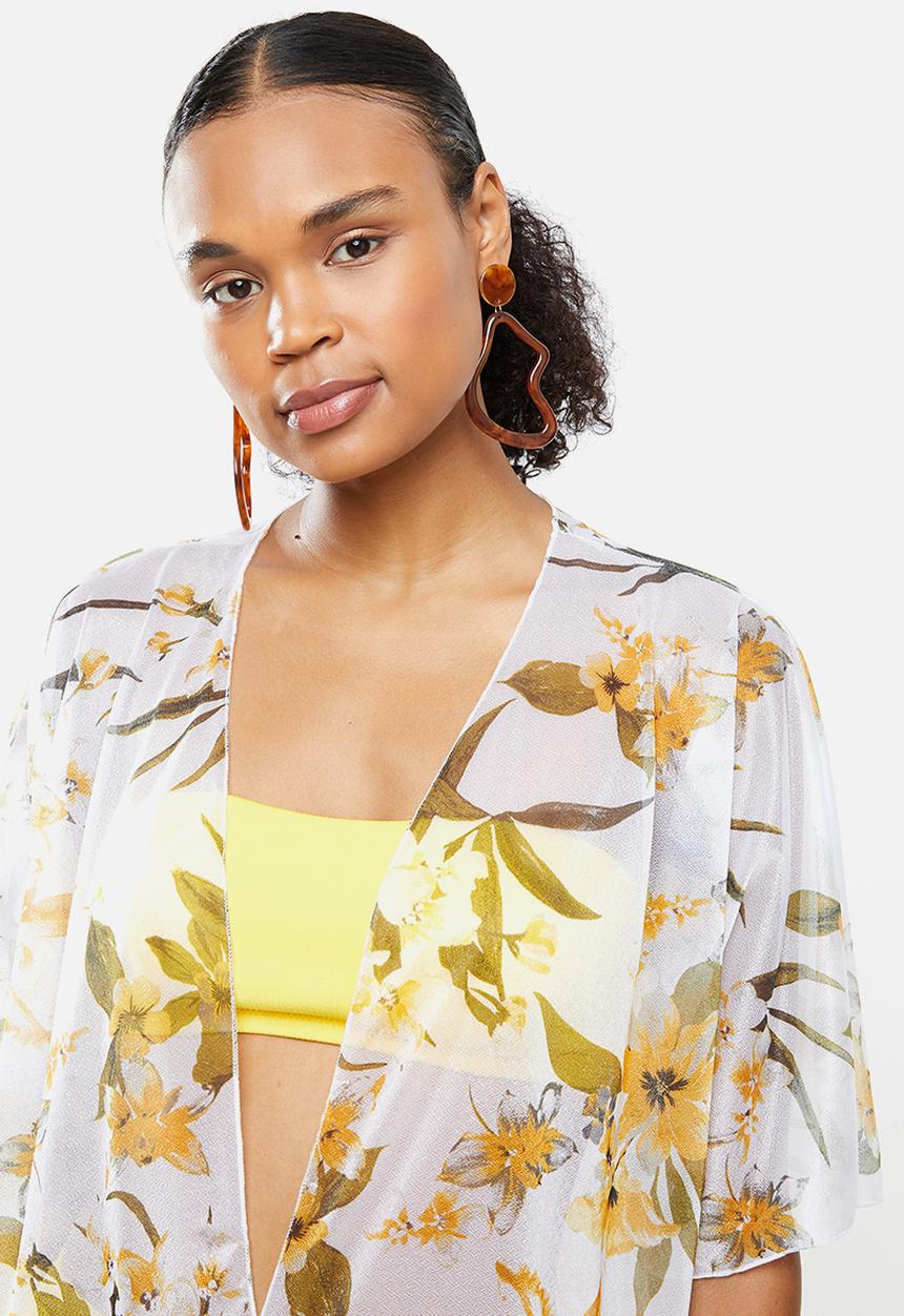 STYLE REPUBLIC - Floral short cover up - multi
