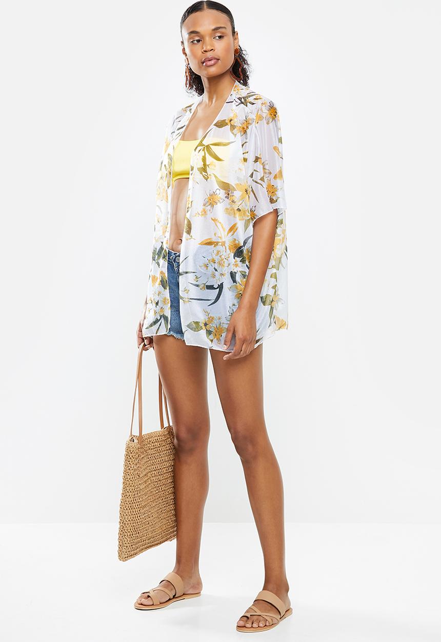 STYLE REPUBLIC - Floral short cover up - multi