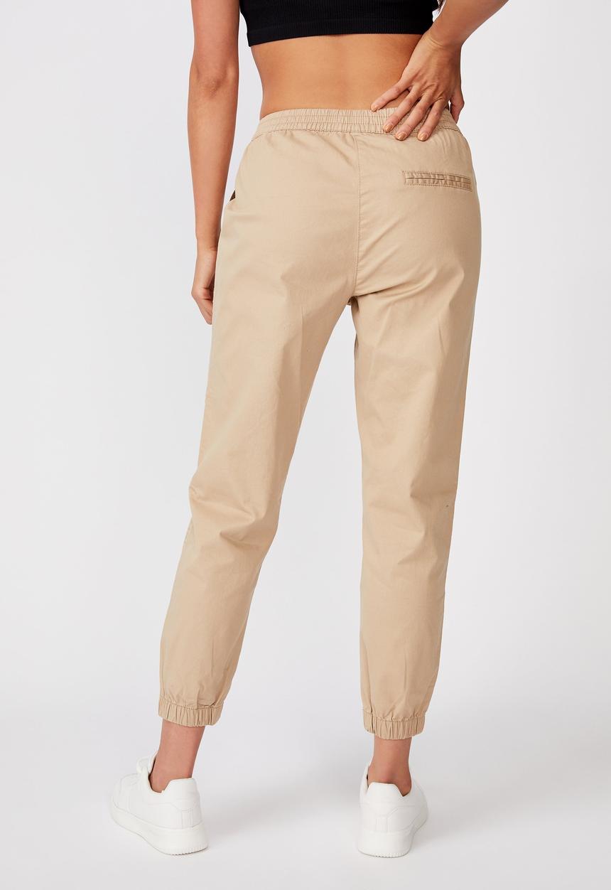 Cotton On - Cuffed chino - nomad