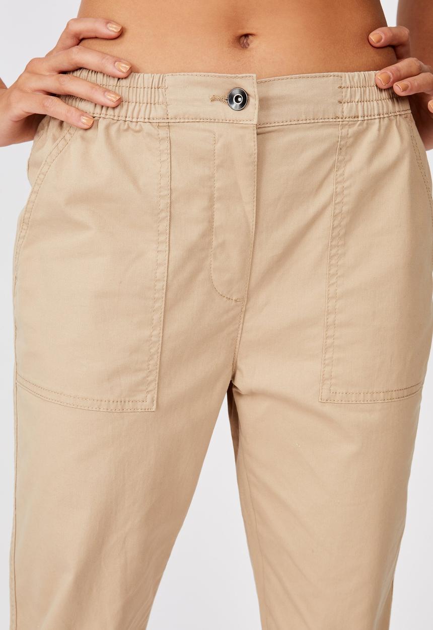 Cotton On - Cuffed chino - nomad