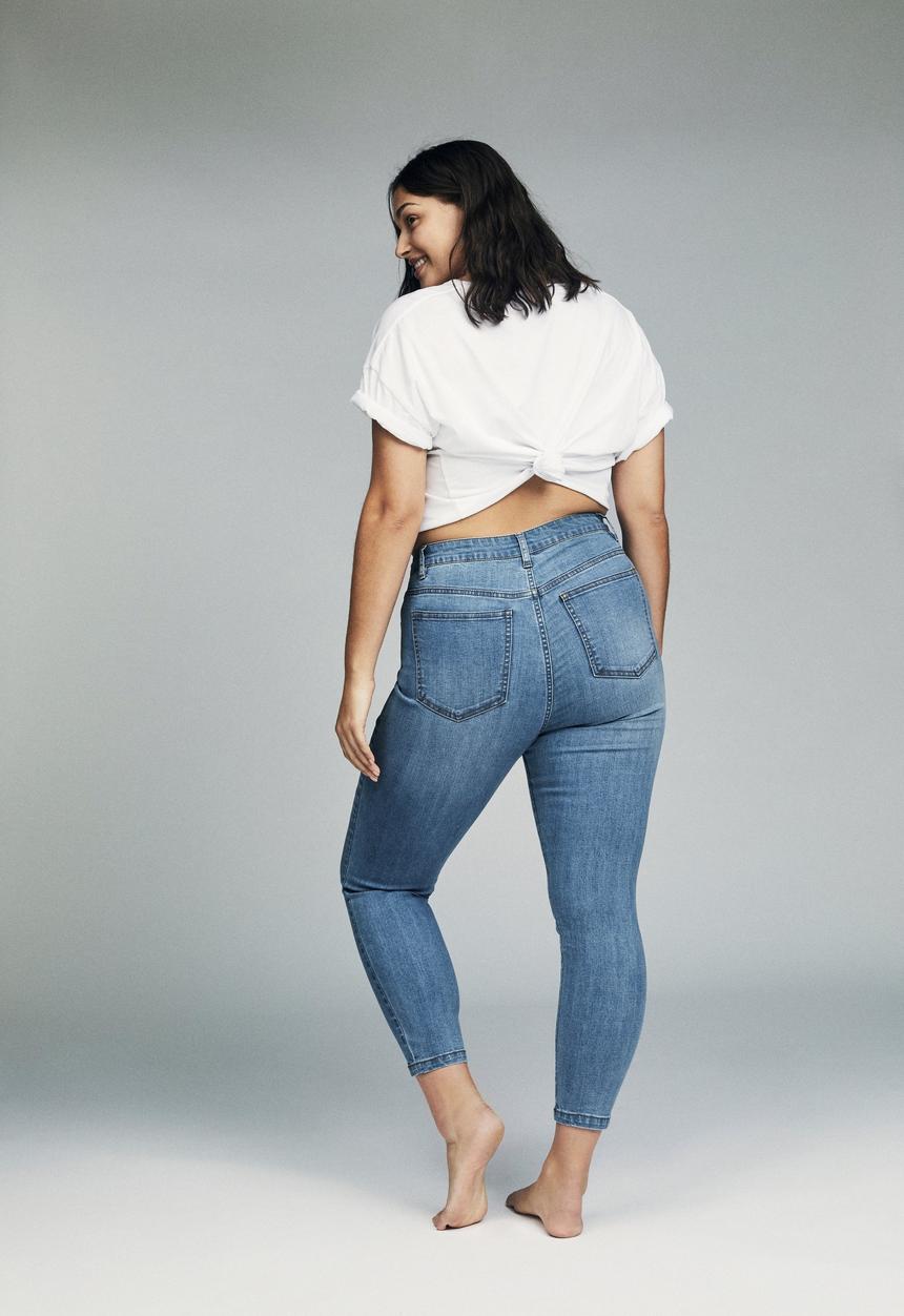 Cotton On - Curve adriana high skinny jean - boston blue
