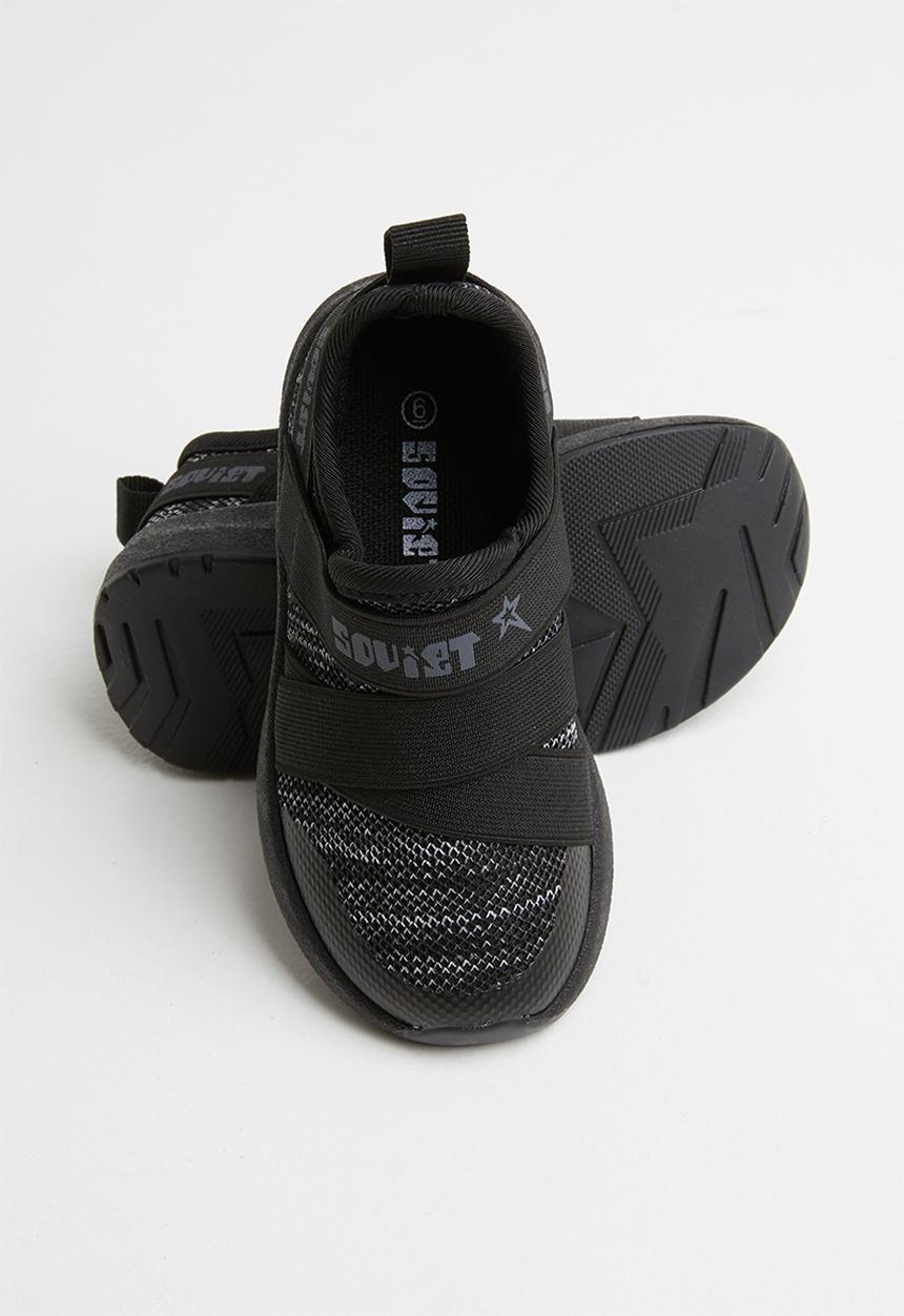 SOVIET - Oliver low cut slip on - black mono