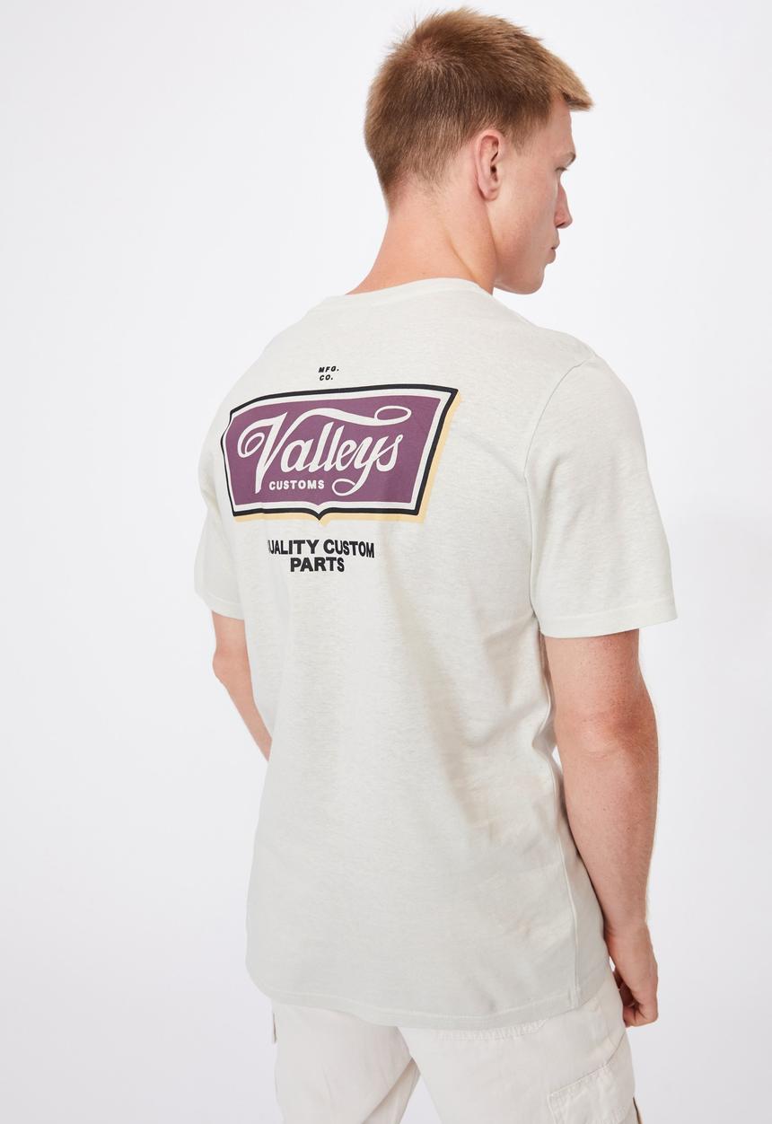 Cotton On - T-bar moto T-shirt - neutral 