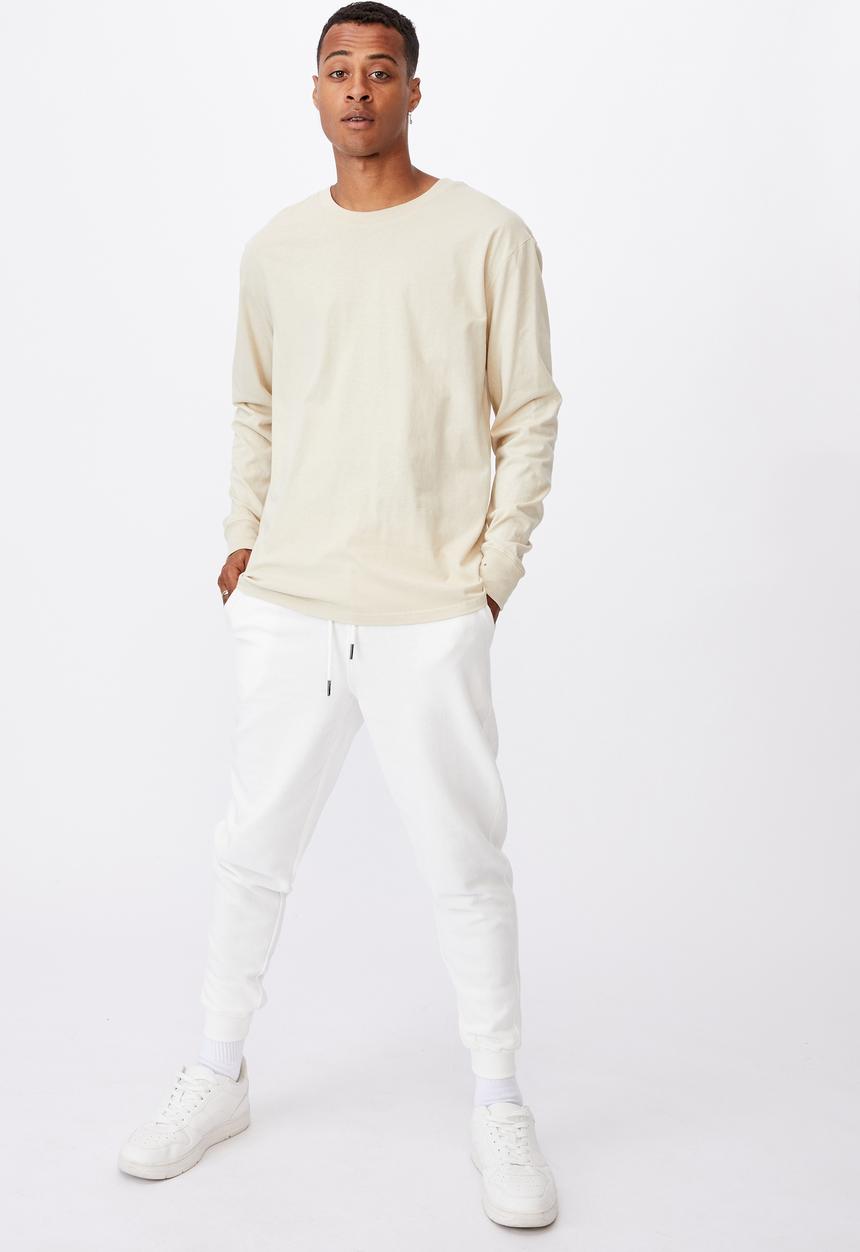 Cotton On - Tbar long sleeve T-shirt - pale sand