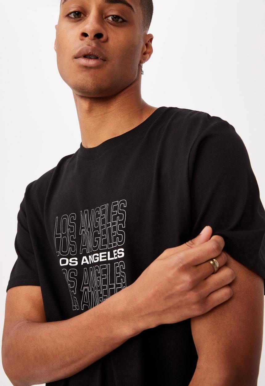 Cotton On - Tbar street T-shirt - black