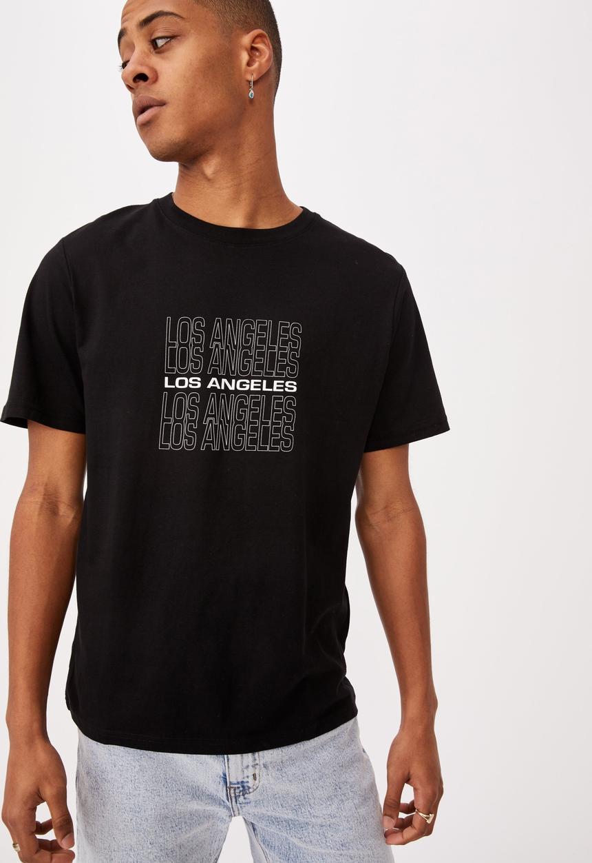 Cotton On - Tbar street T-shirt - black