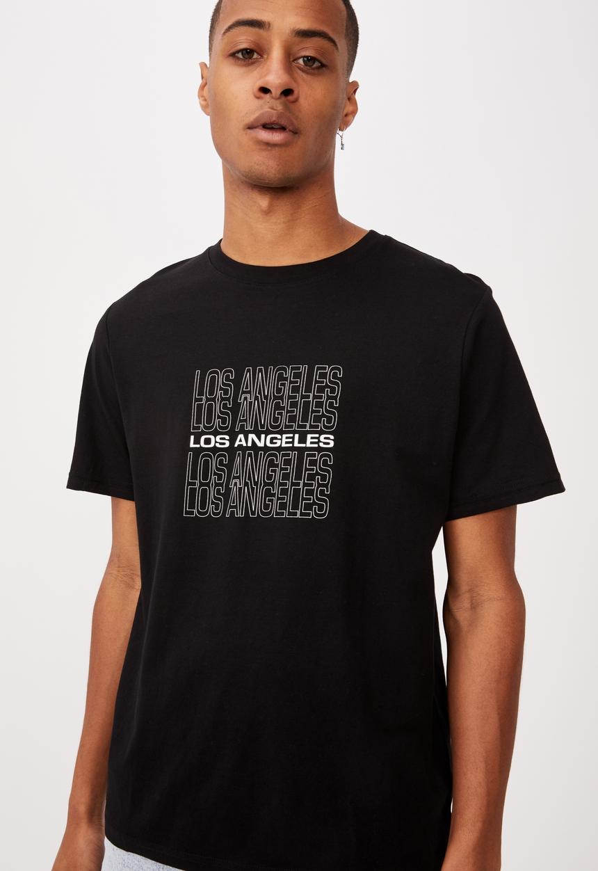 Cotton On - Tbar street T-shirt - black