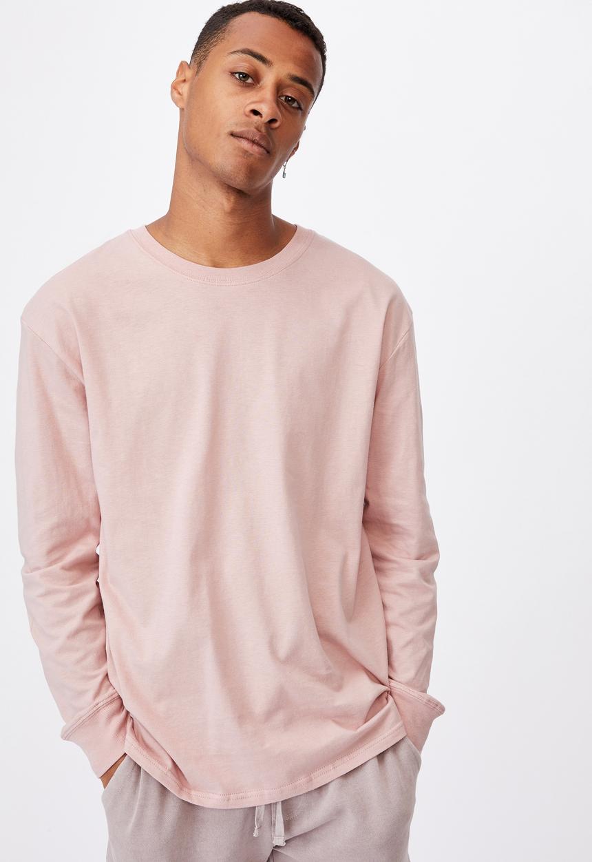Cotton On - Tbar long sleeve T-shirt - dirty pink
