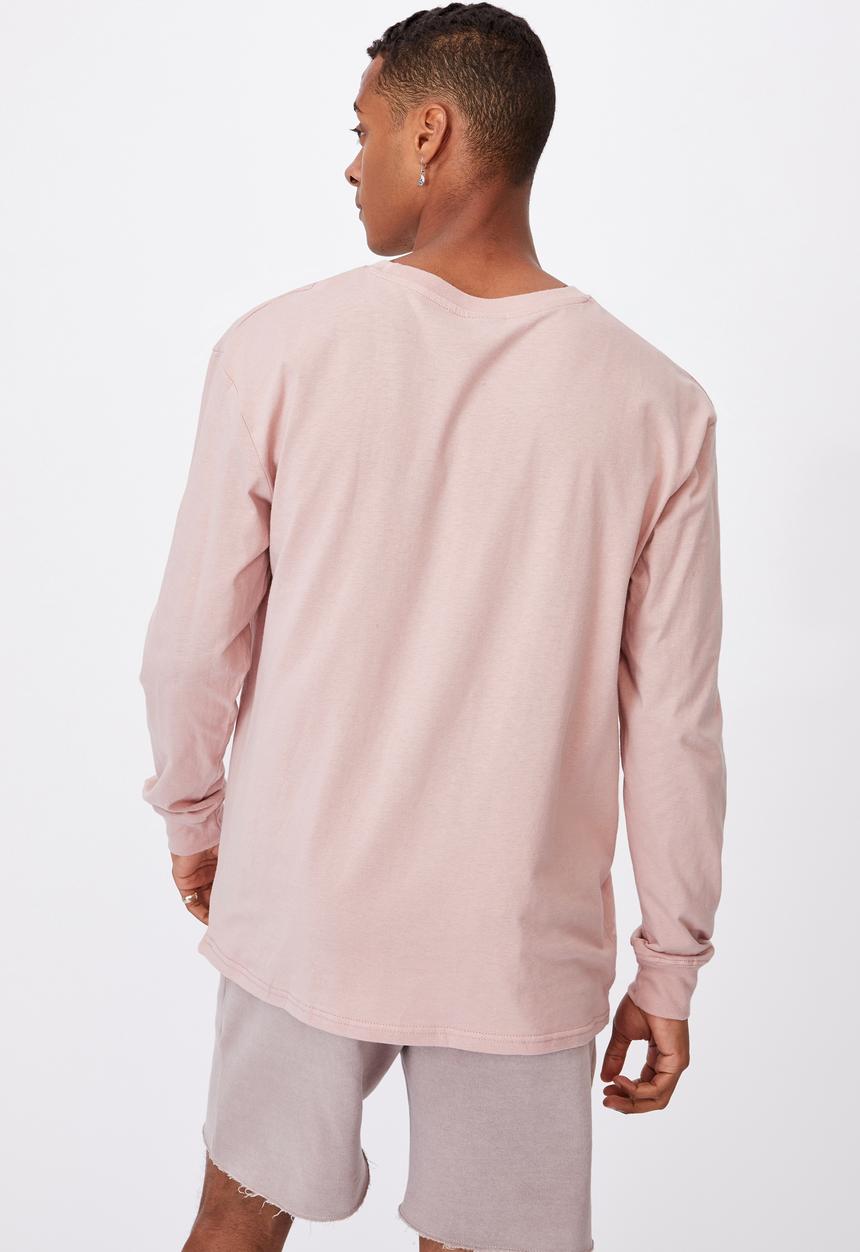 Cotton On - Tbar long sleeve T-shirt - dirty pink
