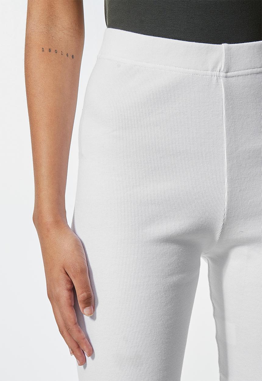 Superbalist - Rib cycle shorts - white