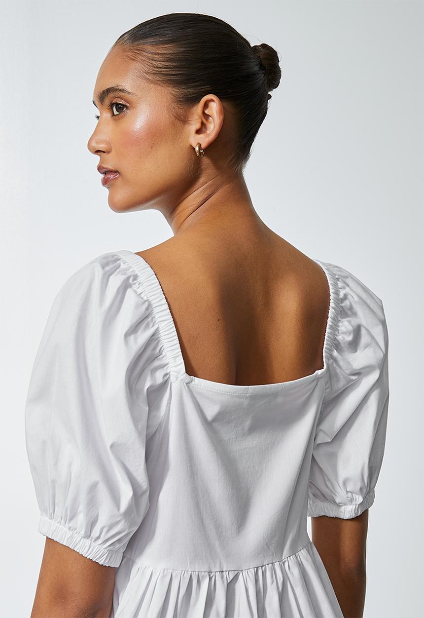 Superbalist - Tiered dress mini - white