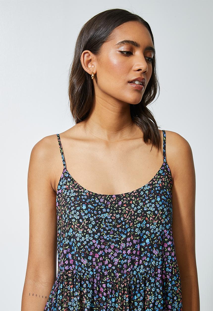 Superbalist - Tiered strappy midi - multi