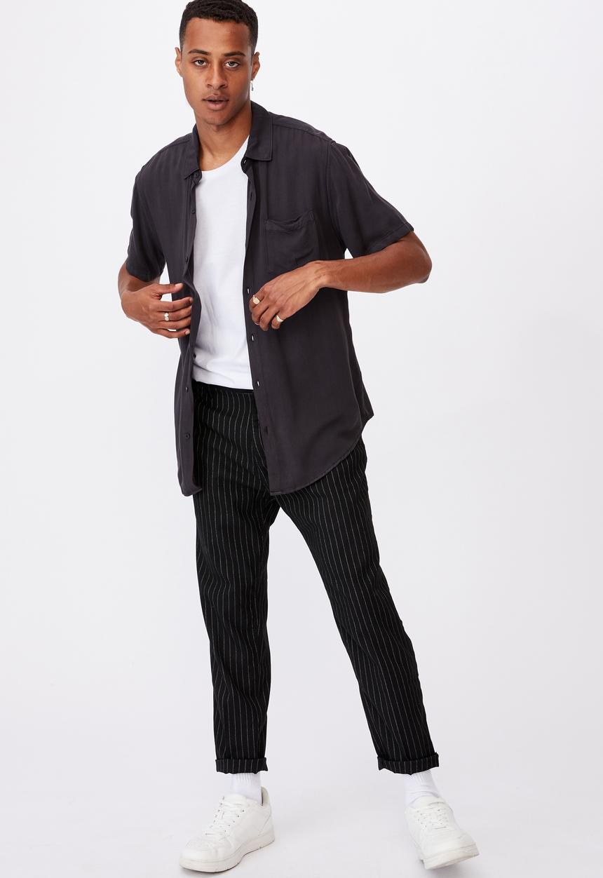 Cotton On - Oxford trouser - black 