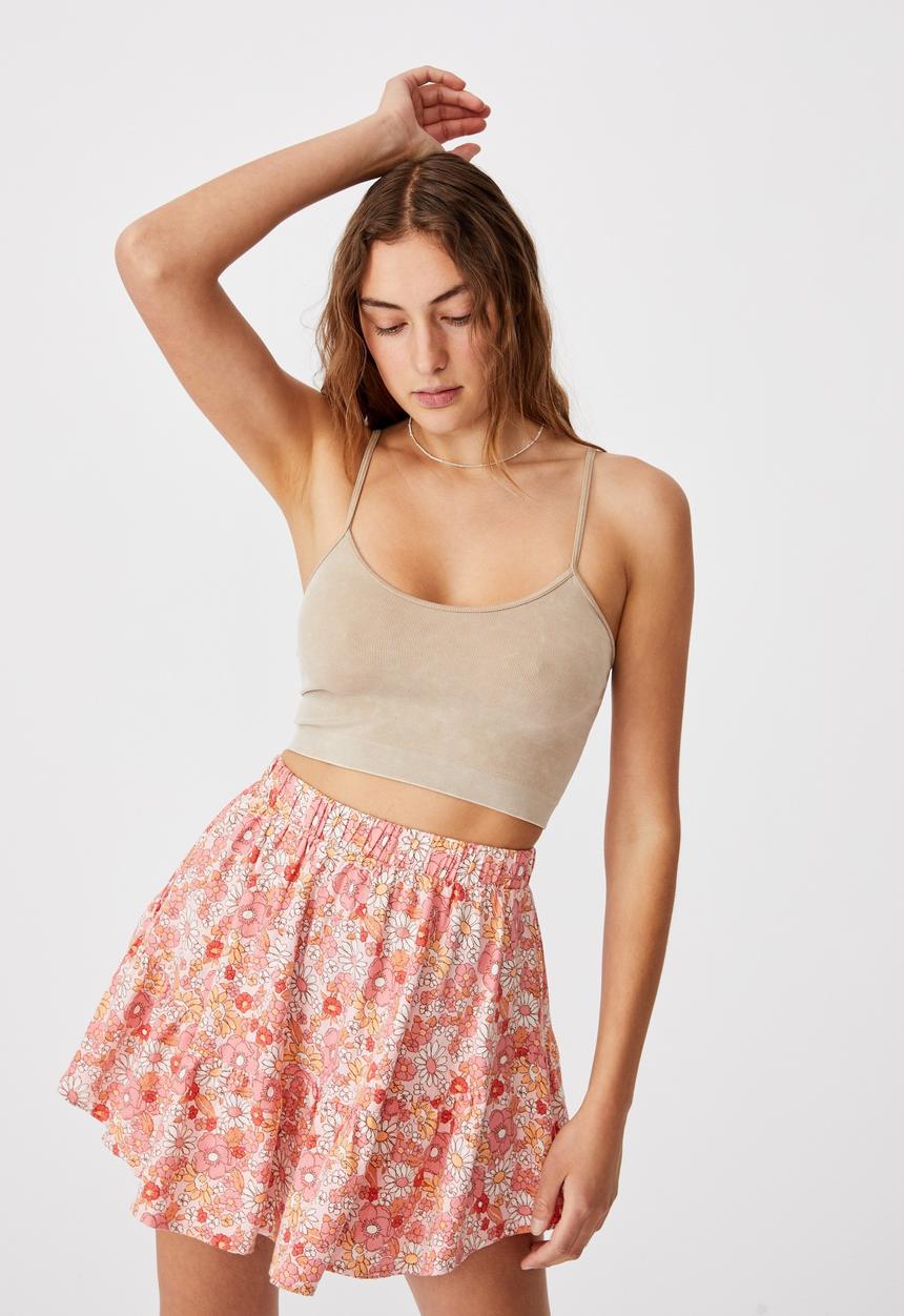 Cotton On - Spin me around circle skirt - nikita floral sugar pink