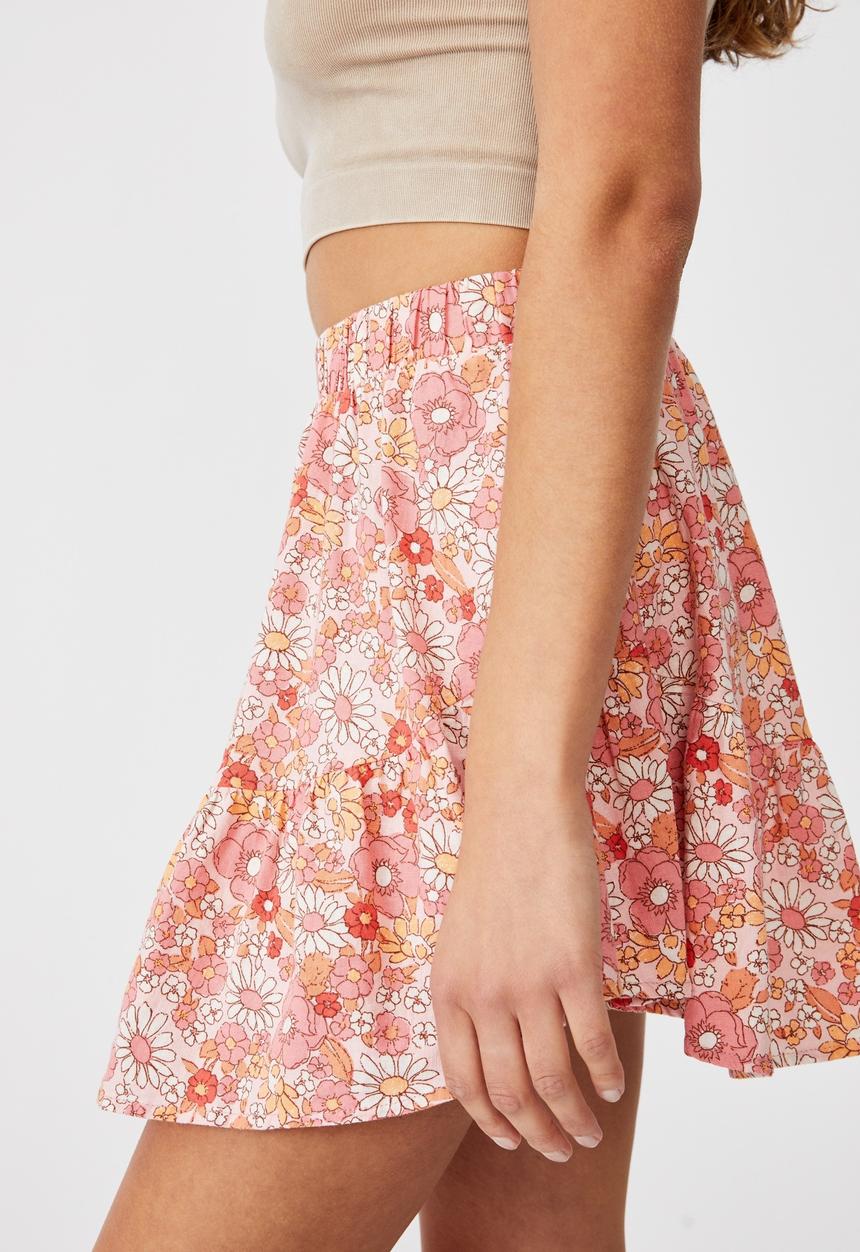 Cotton On - Spin me around circle skirt - nikita floral sugar pink
