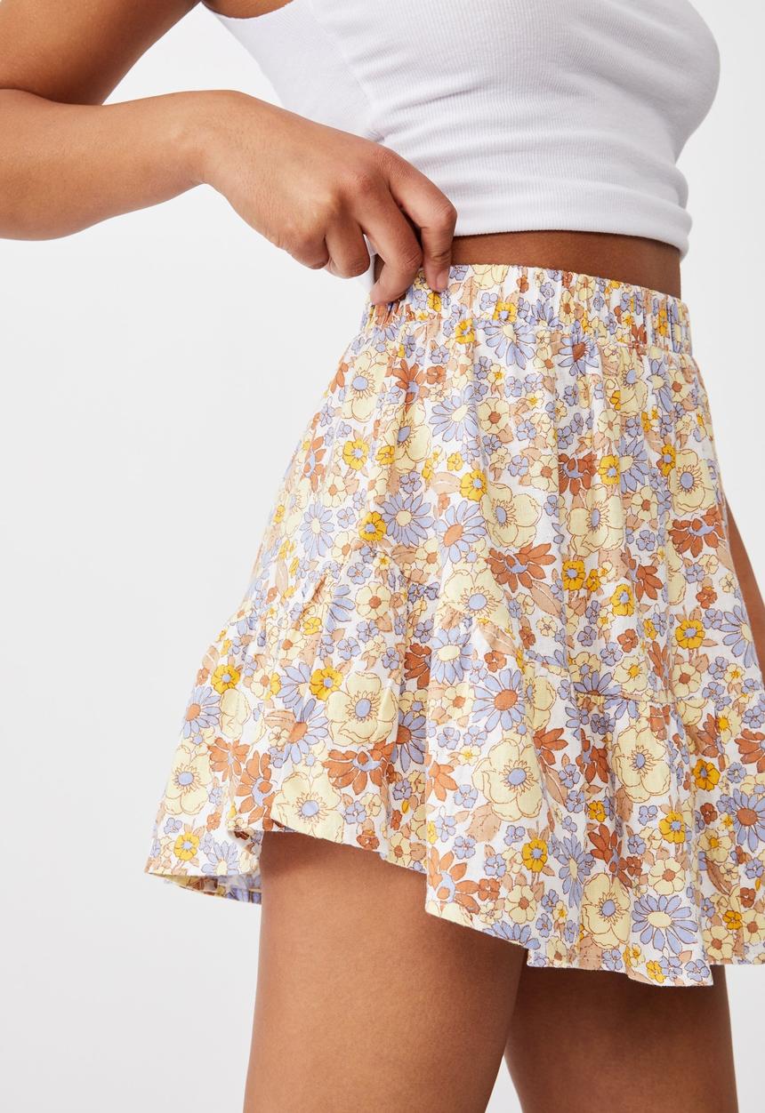 Cotton On - Spin me around circle skirt - nikita floral white