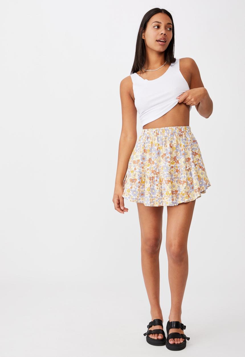 Cotton On - Spin me around circle skirt - nikita floral white