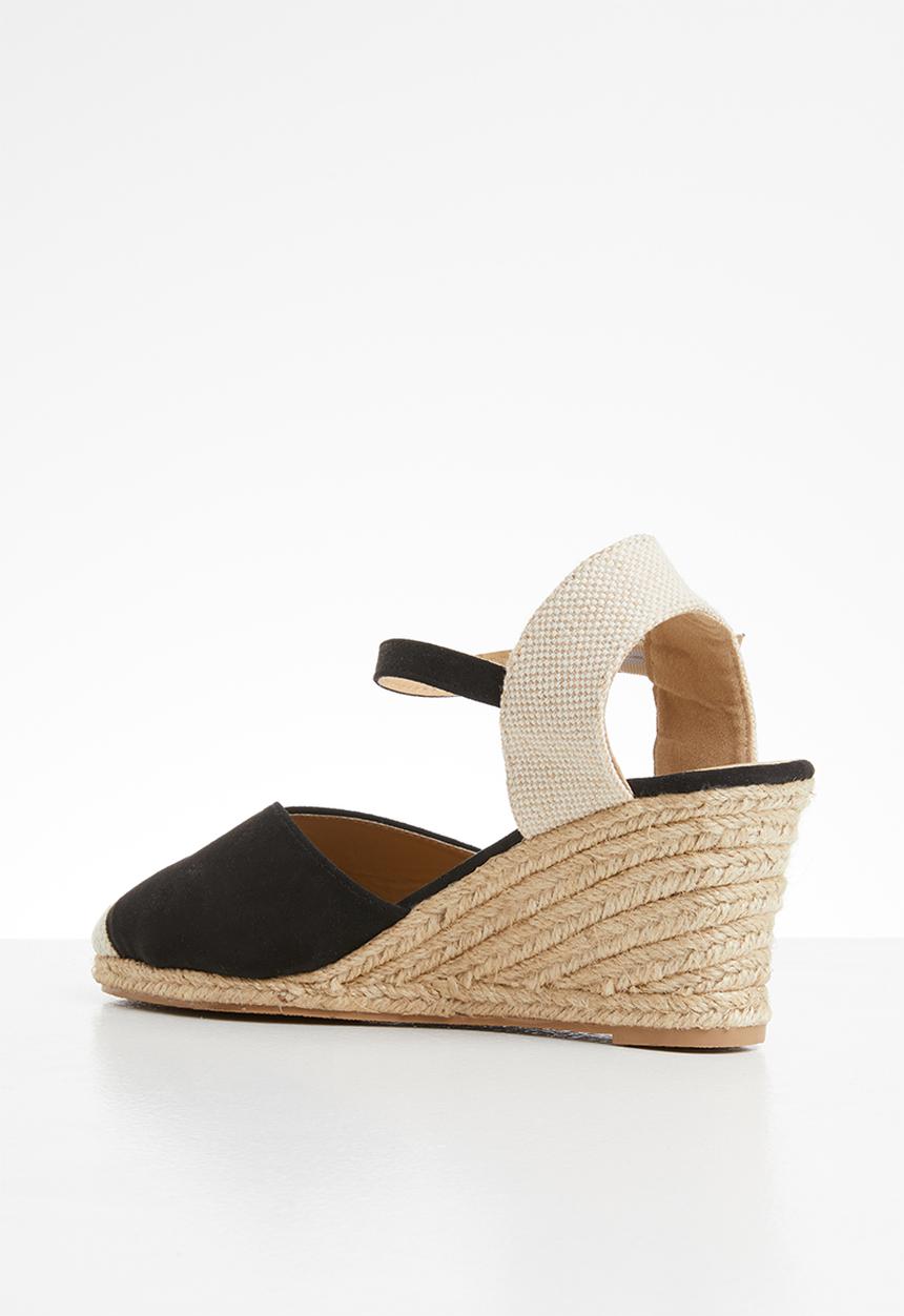 Jada - Espadrille wedge - black