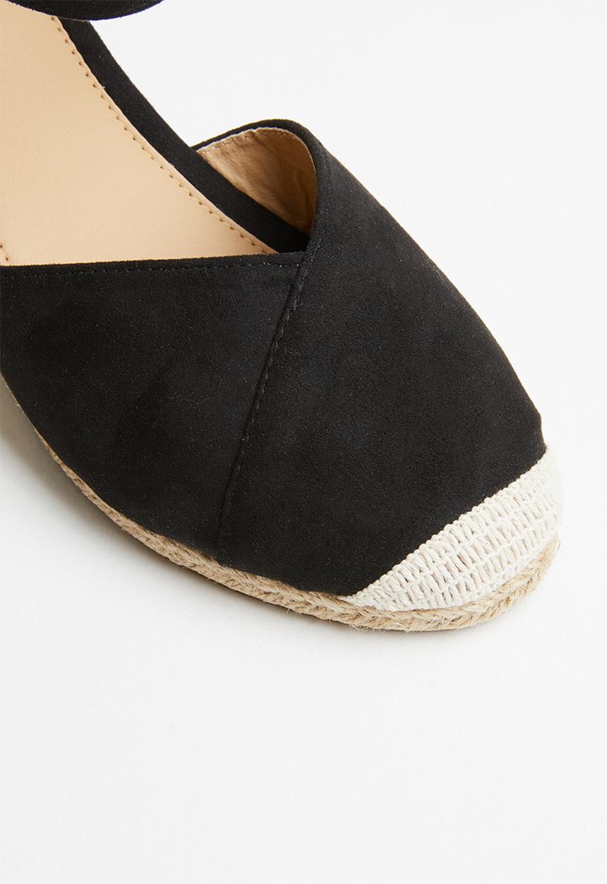 Jada - Espadrille wedge - black