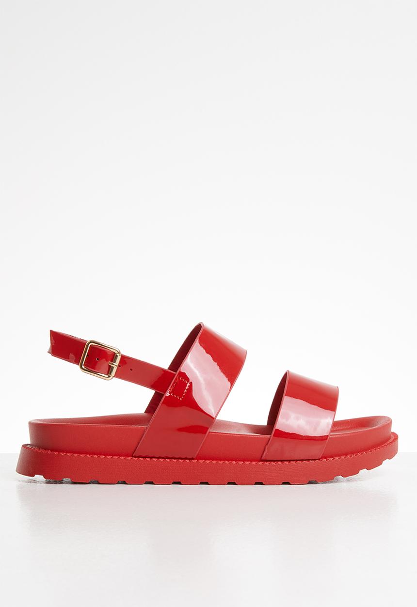 Jada - Patent sandal - red
