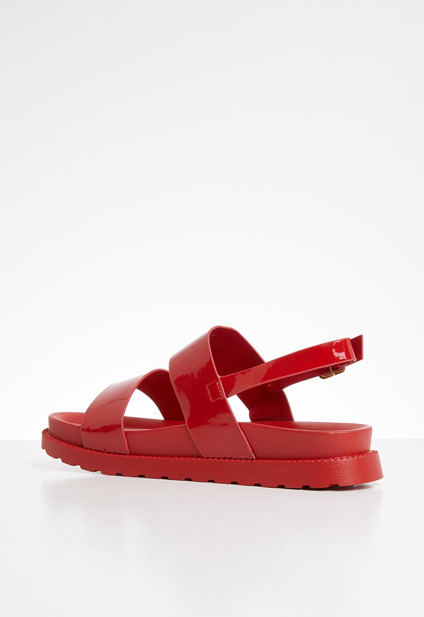 Jada - Patent sandal - red
