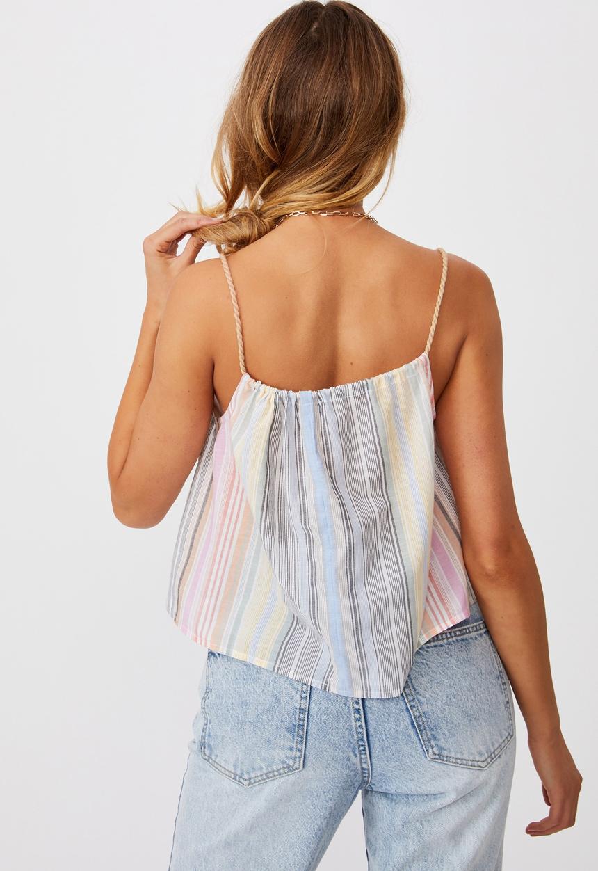 Cotton On - Summer vibes relaxed cami - tiana stripe multi