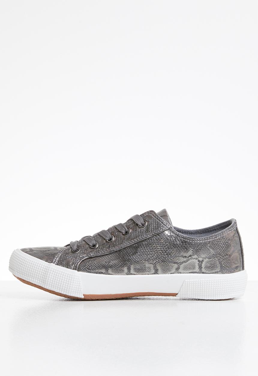 Tom Tom - Snake print sneaker - pewter