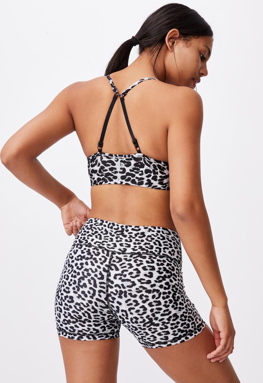 Cotton On - Workout yoga crop - grey & black 
