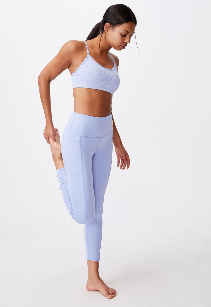Cotton On - Workout yoga crop - lilac