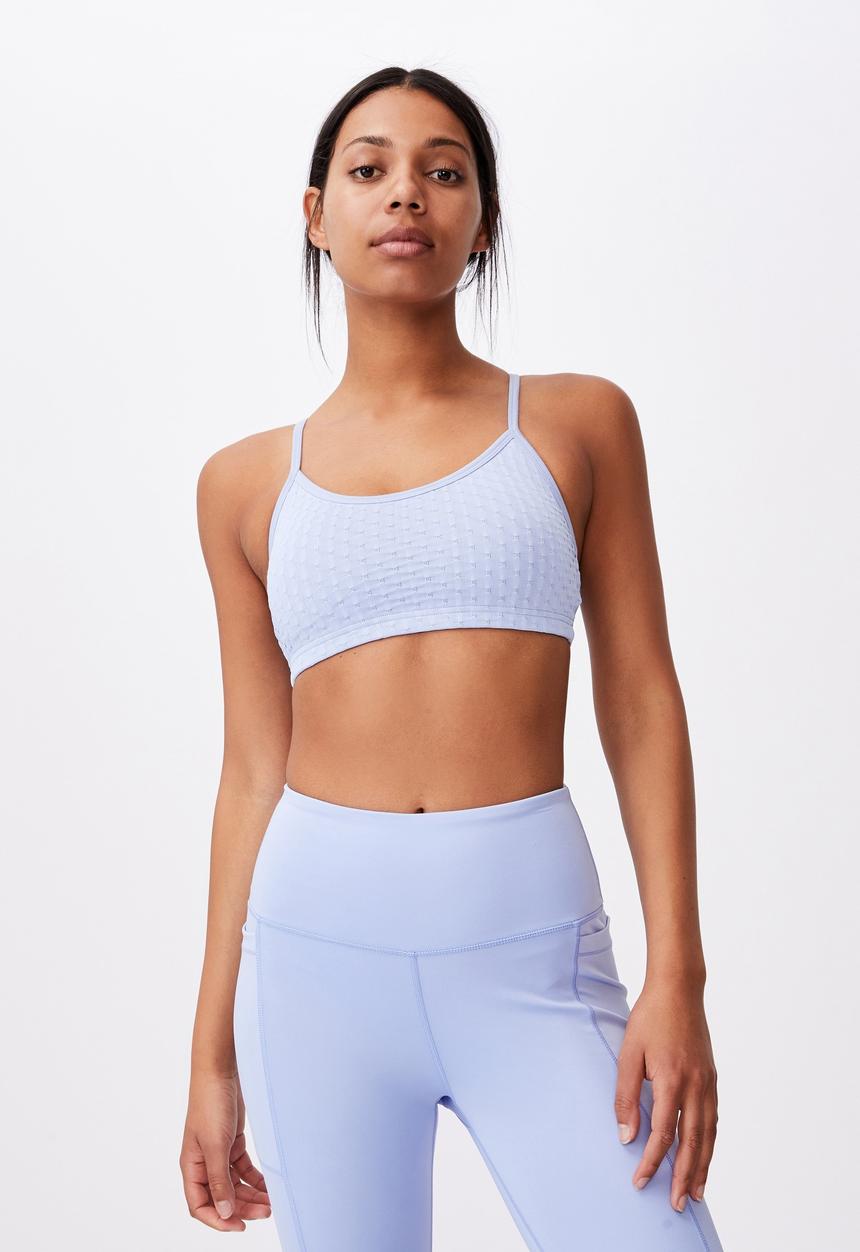 Cotton On - Workout yoga crop - lilac
