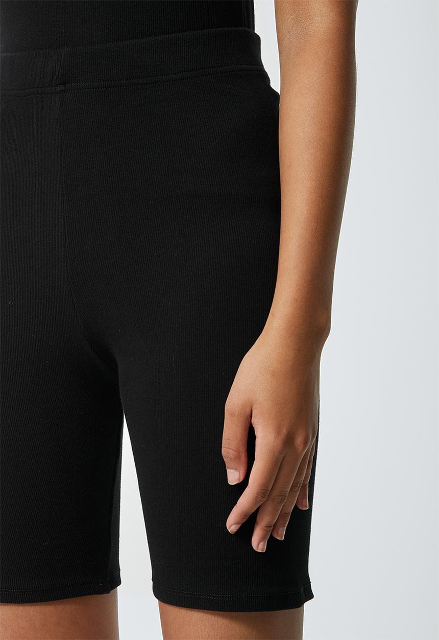 Superbalist - Rib cycle shorts - black