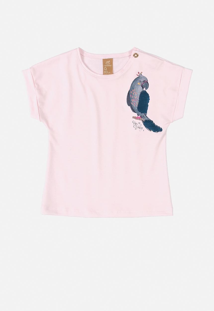 UP Baby - Girls short sleeve tee - light pink